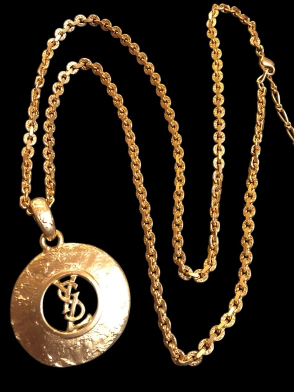 Authentic Vintage gold plated YSL necklace
